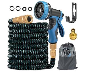75FT Flexible Expanding Magic Hose Expandable Garden Hose with 10 Function Nozzle 4 Layer Latex and 3 Times Expanding Watering Hose Pipe Easy Storage Garden Water Hose
