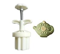 75g Mooncake Stamps Teapot/Teacup Shape Pastry Tool Baking Moulds for Mid-Autumn