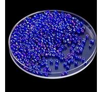 75grams Blue Glass Seed Beads for Bracelet Making 3mm Small Craft Seed Bead Mini Spacer Glass Beads for Beading Craft/Jewerly Making,Approx 2160pcs