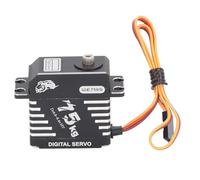 75KG Digital Steering Servo, 180° Waterproof Full Metal Gear Brushless Servo with 25T Servo Arm for 1/10 1/8 1/5 RC Car Robot RC Boat Airplane Helicopter