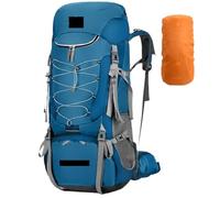75L Camping Backpack Travel Sport Bag With Rain Cover Climbing Mountaineering Trekking Outdoor Rucksack Hiking Shoulder Men For Outdoor Camping(Blue)