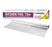 75M X 450mm Kitchen Foil Oven Freezer Wrapping Food Kitchen Catering Silver