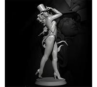 75mm 1/24 Fantasy Magic Female Warrior Resin Soldier Model Kit/Unassembled and Unpainted Miniature Kit/Tj-0961 Goodmoel