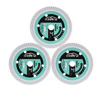 75mm/3" Diamond Cutting Disc LEKOMESH - 3pcs 3/8" (10 mm) Arbor Cutting Disc with for X Mesh Cutting Granite,Marble,Concrete,Masonry,Quartz,Artificial Stone