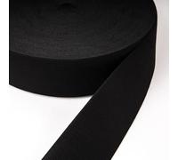 75mm 3 inch Black Flat Woven Elastic Heavy Stretch Sewing Bands Webbing Garment Sewing Tailoring Dress Skirt Waist Band Art and Craft (5 Meter)