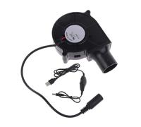 75mm Blower Fan with USB Speed Controllers for Server Rack Cabinet Data Center Cooling Forging BBQ Equipment Adjustable Cooling Fan