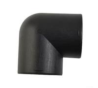 75mm Car Air Heater Ducting Elbow L Shape Vent Outlet Bend Pipe in Black Plastic, Compatible with for Webasto Parking Heater for RV, Trailer and Camper Ventilation Systems