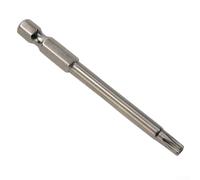 75mm Extra Long for Torx Screwdriver Bit T40, Alloy Steel Hex Shank for Driver Bit with Tip for Electric Drills and Manual Screwdrivers, Silver(for T25 Hole)