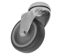 Sealey Medium Duty Thermoplastic Bolt Hole Swivel Castor Wheel 75mm - Trade
