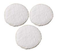 75mm Microfibre Cloth Polishing Buffing Cleaning Mop Hook and Loop Backing 3pc