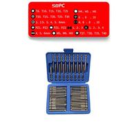 75mm Multifunctional Carbon Steel Drill Bit Set High Hardness Hand Screwdriver Batchhead Electric Drill Accessory Kit for Home and Auto Repairs (36pcs)