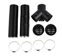 75mm Pipe Ducting Y Piece And Warm Air Outlet Vent With Hose Clip For Diesel Heaters Compatible With, And Propex Models
