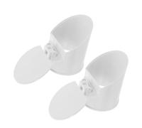 75mm PVC Drain Backflow Preventer Sewer Adapter Pipe Cap for Bathroom Fans | White round Design with Inner Blocking Cap, Seal Ring and Vent Valve, Low Maintenance for DIY Homeowners and Plumbers