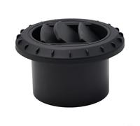 75mm Rotatable Warm Air Vent Outlet for Diesel Parking Heaters - 360-Degree Adjustable Black Plastic Heater Duct Hose Pipe, Compatible with Truck & Car Air Heating Systems