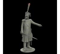 75mm Russian Grenadier Regiment HQ Officer Resin Model Figure Kit, Historical Military, Unassembled Unpainted, 1556R