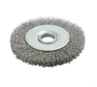 75mm Stainless Steel Wire Wheel Brush 0.52in Bore Flat Crimped Design for Drill Rust Removal Paint Stripping for surface Cleaning