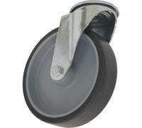 75mm Thermoplastic Castor Wheel - Bolt Hole Swivel - 25mm Tread - PP Centre