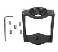 75mm Tripod Head Bowl Riser, Aluminum Half Ball Flat to Bowl Adapter Converter, Height Enhancement for DSLR Video Camera Tripod Rail Slider, with Multiple 1/4in and 3/8in Threaded