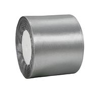 75mm Wide Gray Ribbon Thick Silver Satin Ribbon 22m, 3 inch Thick Gray Ribbon for Gift Wrapping Wedding Car Halloween Christmas Birthday Cake Hair Bow Florist Bouquet Crafts Decorations