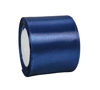 75mm Wide Navy Blue Ribbon Thick Dark Blue Satin Ribbon Wedding Car Ribbon 22m, 3 inch Thick Navy Ribbon for Gift Wrapping Wedding Car Cake Ribbon Hair Bow Florist Bouquet Craft Decoration Ribbon