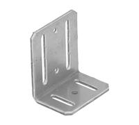 75mm x 45mm x 65mm Galvanised Adjustable Angle Brackets for Wood 4mm Thick Timber Steel - Zinc Plated Steel KR3 (Pack of 4) K13AB