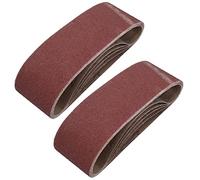 75mm x 533mm 60 Grit Medium Abrasive Sanding Belt Sander Discs 10 Pack