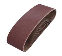 75mm x 533mm 80 Grit Medium Abrasive Sanding Belt Sander Discs 5 Pack