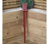 75mm x 75mm (3"x 3") Metal Garden Fence Post Holder & Spike - Samuel Alexander | TJ Hughes