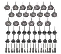 75PC Wire Brushes for Drill Set Steel Wire Wheels Pen Brush Bowl-Shape Brushes for Rotary Tools Rust Paint Removal Grinding Sanding Polishing 1/8" Handle