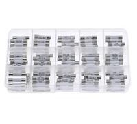 75pcs 6mm x 25mm 250V Fast Blow Ceramic Fuse Assortment Kit Box 0.5A 1A 2A 3A 4A 5A 6A 8A 8A 10A 13A 15A 16A 20A 25A 30A
