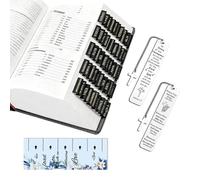 75PCS Bible Tabs for Study Bible with 1 Guide Card 2 Metal Bible Bookmarks