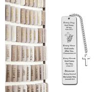 75pcs Bible Tabs, Laminated Scripture Index Tabs with Metal Bookmark