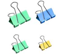 75pcs Bulldog Clips 15mm 19mm 25mm Binder Clips Metal Paper Clamps Large Medium Small Size Bull Dog Clips Foldback Bulldog Clip for Office School Home Shops
