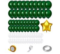 75pcs Christmas Balloons Garland Arch Kit - Merry Christmas Banner, Santa Claus & Snowman Balloons for Xmas Holiday Party Decor