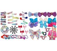 75PCs Hair Accessories Set for Girls - Hair Bands, Colorful Hair Bobbles and Ties, Cute Hair Clips, Elastic Hair Bands for Girls Kids and Children, Small Hair Barrettes for Fine Hair