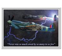 75th Anniversary of VE Day - Keepsake Greeting Cards - Victory in Europe WW2 - Sir Winston Churchill Quote - Patriotic Bulldog Spirit - May 8th 2020 - Blank inside to write your own special message