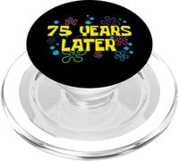 75th Birthday 75 Years Later 75 Years Old Bday PopSockets PopGrip for MagSafe