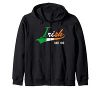 75th Birthday gift Irish Since 1946 75 years born in Ireland Zip Hoodie