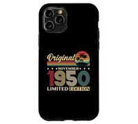 75th Birthday Gift Men Women Original November 1950 Case for iPhone 11 Pro