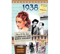 75th Birthday Gifts For Women - 1938 DVD Film and 1938 Year Greeting Card