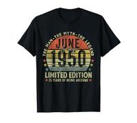 75th Birthday Gifts Vintage June 1950 75 Years Old For Men T-Shirt