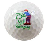 75th Birthday Golf Ball Present for Seventy Five Year Old Golfer