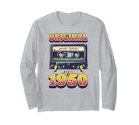 75th Birthday Retro Vintage 1950 Men Women Long Sleeve T-Shirt