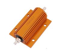 75W 3 Fixed Resistors Ohm axia-l Wirewound Screw Fixed Aluminum Resistor Single Resistors Gold Tone AMNzOgOdL