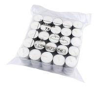 Olympia 8 Hour Tealights - White Unscented - Pack of 75
