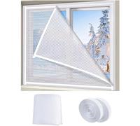 75x115cm Window Insulation Kits Keep Cold or Heat Out, Adjustable Clear Thickness Reusable Window Wrap Fits Smaller Windows