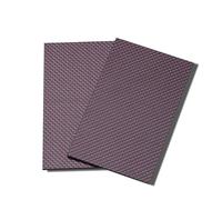 75x125mm 3K Colored Carbon Fiber Sheet - and Silver Thread Weave, Lightweight and Durable Panel-1pc(75x125x1.0mm glossy)