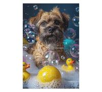 75x50cm/1000pcs Jigsaw Puzzle Border Terrier Dog Adult Jigsaw Puzzle Relaxing Games Enhance Memory Unique Birthday And Xmas Gifts 75x50cm/1000pcs