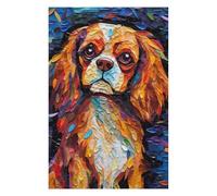 75x50cm/1000pcs Jigsaw Puzzle for Adults Cavalier King Color Puzzle for Adults Family Game Difficult Challenge Parent-child Interaction 75x50cm/1000pcs