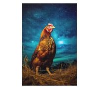 75x50cm/1000pcs Jigsaw Puzzle for Adults Chicken Galaxy Jigsaw for Adults DIY Toys Improve Memory Unique Gifts for Birthday And Christmas 75x50cm/1000pcs